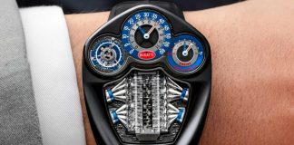 $340k Bugatti Tourbillon Watch with V16 Engine | Giga Gears