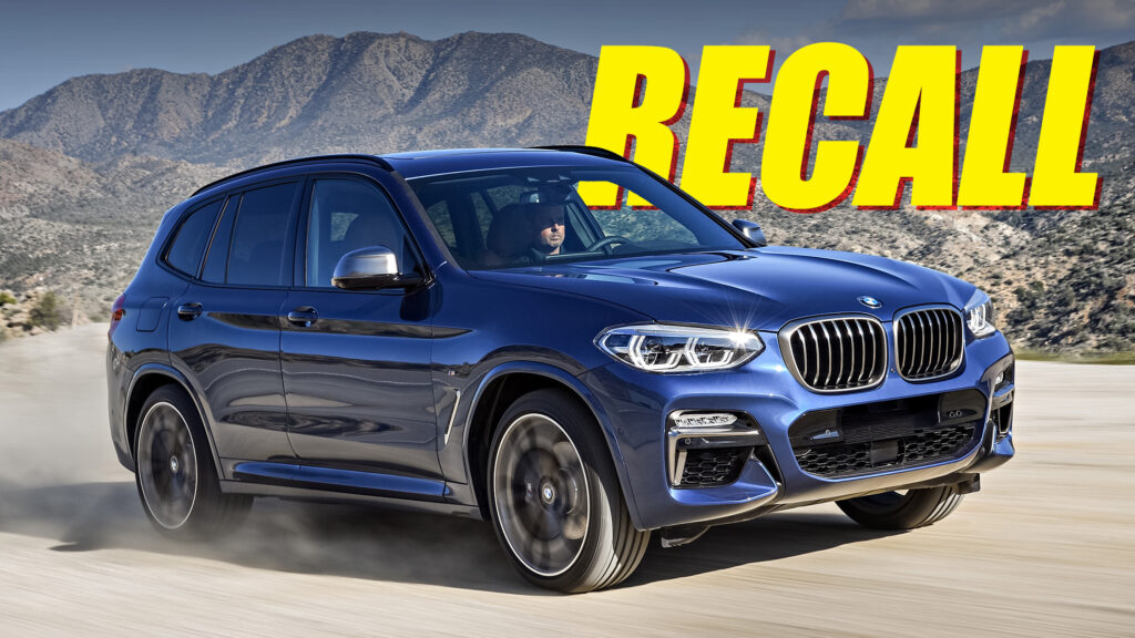 BMW Recalling Nearly 300,000 X3s Due to Cargo Rail Detachment