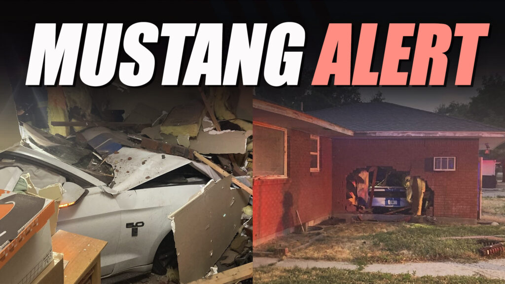 Ford Mustang Crashes Into Idaho Home