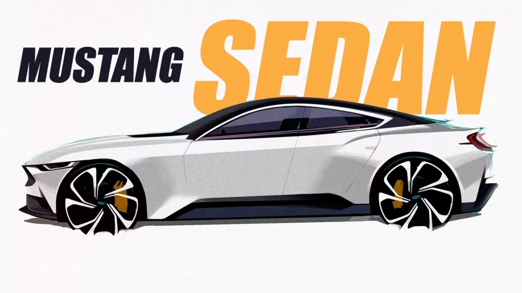 2024 Ford Mustang Sedan Sketch