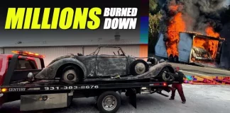 $2M Hispano-Suiza Burns in Trailer Fire in Monterey | Giga Gears