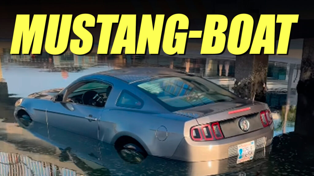 Ford Mustang in San Diego Bay