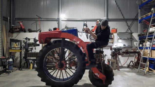 Penny Farthing Motorcycle