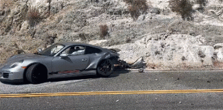 "Porsche Crash on Angeles Crest Damages 911 Engine | Giga Gears"