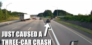 "SUV Driver's Reckless Exit Causes Three-Car Crash | Giga Gears"