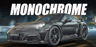 "Techart Unveils 799 HP Monochrome Porsche 911 Turbo for 50th Anniversary"