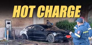 "Tesla Model 3 Highland Catches Fire While Charging: Battery Not at Fault | Giga Gears"