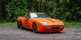 "Unique Six-Wheeled Porsche 944 Pickup for Sale | Giga Gears"