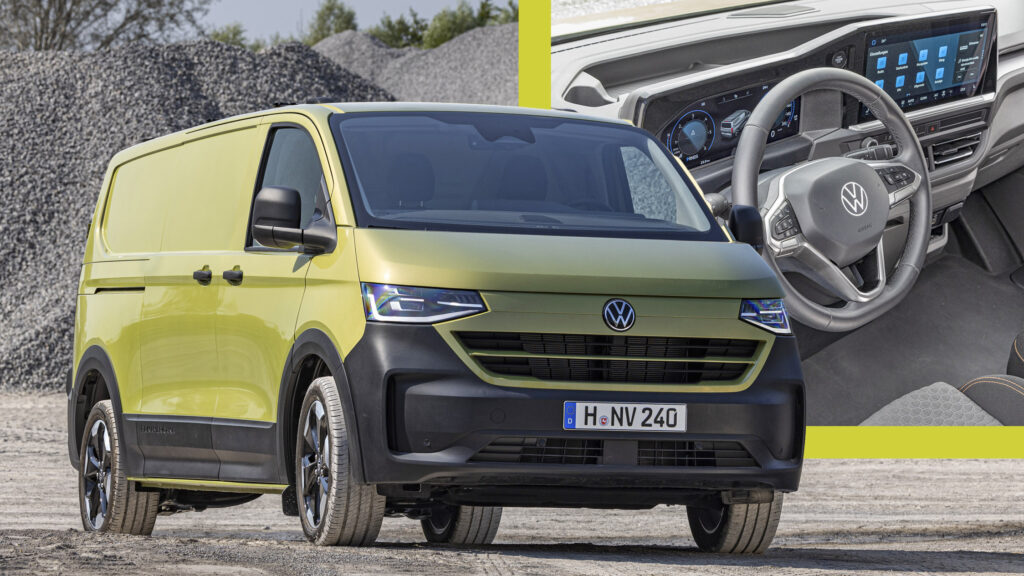 New VW Transporter and Caravelle Debut with Diesel, PHEV, and EV Options